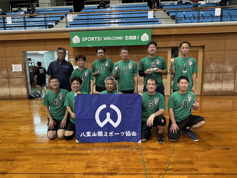 男子の部3位:竹富公民館 男子の部3位:竹富公民館