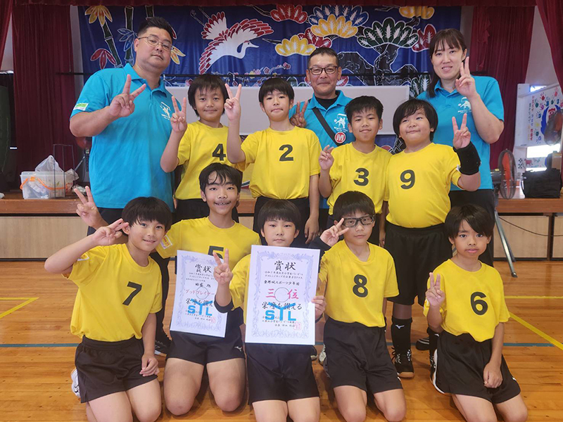 男子Bクラスの部3位:登野城スポーツ少年団 男子Bクラスの部3位:登野城スポーツ少年団