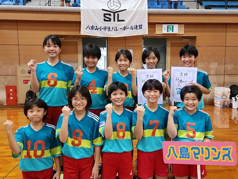 女子Bクラスの部3位:八島マリンズバレーボール部 女子Bクラスの部3位:八島マリンズバレーボール部