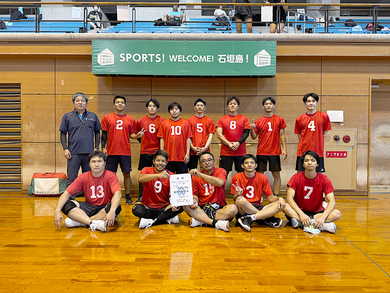男子の部３位：登野城