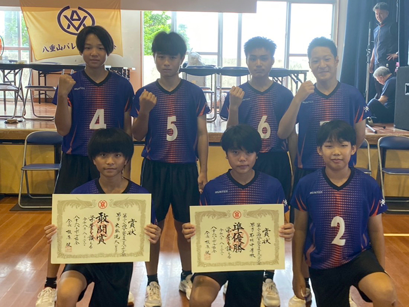 男子の部準優勝：石垣中学校